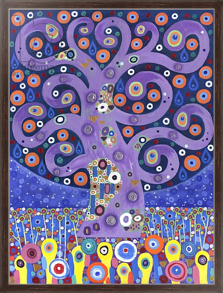 Постер The Peacock Tree, 2011, с типом исполнения На холсте в раме в багетной раме 221-02