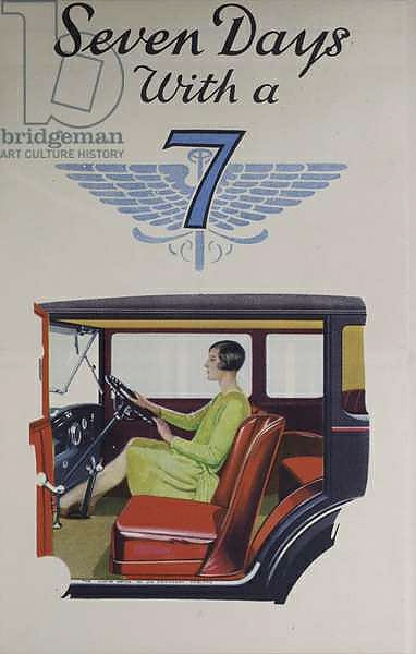 Постер Austin Seven: Seven Days with a 7, 1930 с типом исполнения На холсте без рамы