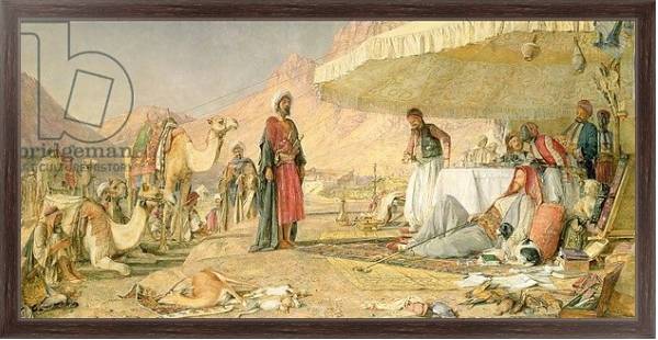 Постер A Frank Encampment in the Desert of Mount Sinai, 1842, 1856 с типом исполнения На холсте в раме в багетной раме 221-02