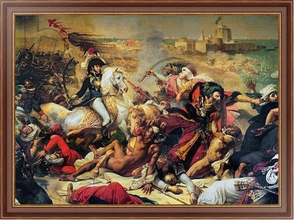 Постер The Battle of Aboukir, 25th July 1799 с типом исполнения На холсте в раме в багетной раме 35-M719P-83