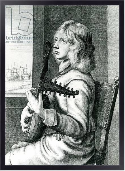 Постер Baroque Lute player с типом исполнения На холсте в раме в багетной раме 221-01