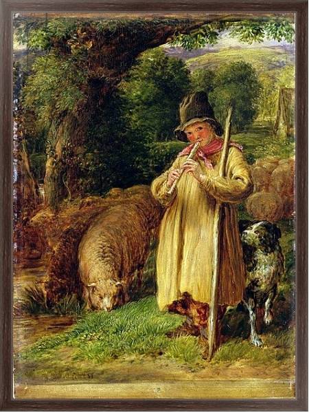 Постер Shepherd Boy, 1831 с типом исполнения На холсте в раме в багетной раме 221-02