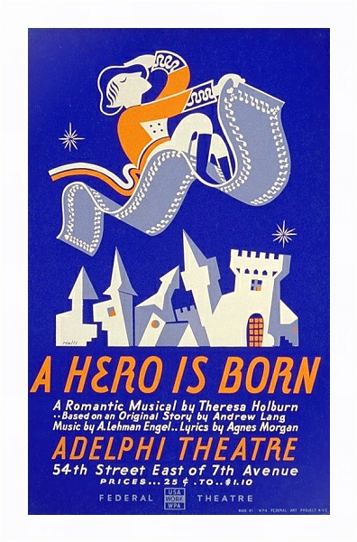 Постер A hero is born с типом исполнения На холсте в раме в багетной раме 221-03