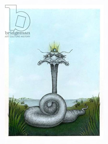 Постер The Snake King, 1982, Mixed Media с типом исполнения На холсте в раме в багетной раме 221-03