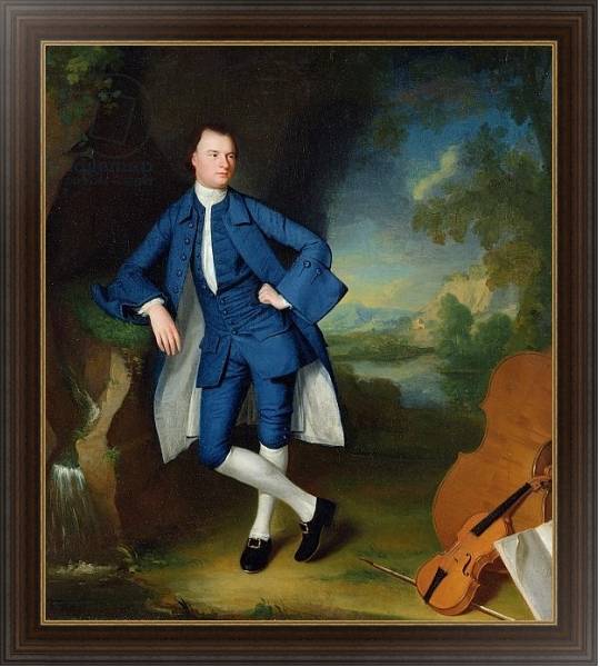Постер Portrait of Man, c.1758-60 с типом исполнения На холсте в раме в багетной раме 1.023.151