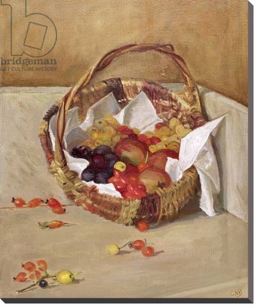 Постер Basket of Fruit с типом исполнения На холсте без рамы