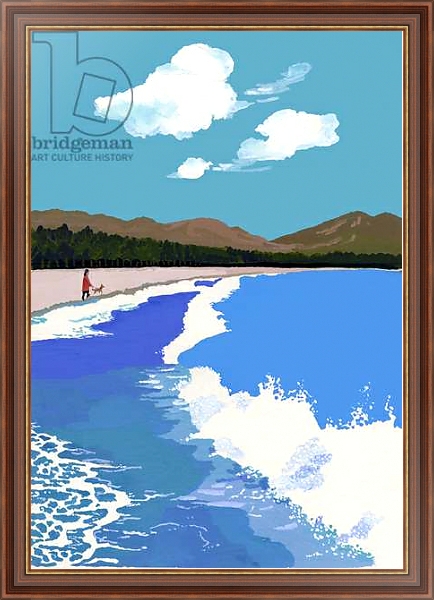 Постер Beach and Pine Forest с типом исполнения На холсте в раме в багетной раме 35-M719P-83
