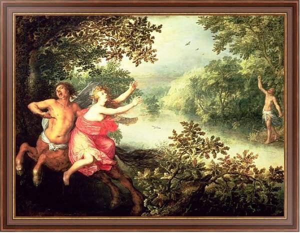 Постер Hercules, Deianeira and the centaur Nessus, 1612 с типом исполнения На холсте в раме в багетной раме 35-M719P-83
