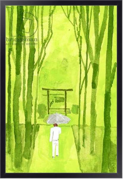Постер ise shrine; Torii is the entrance to the shrine;2016 с типом исполнения На холсте в раме в багетной раме 221-01
