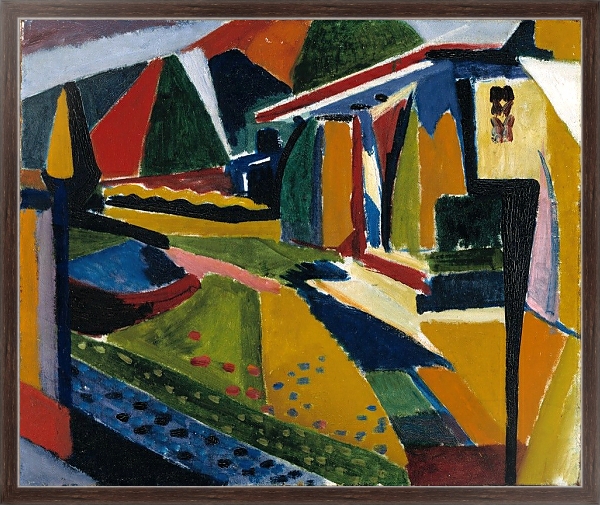 Постер Abstract Landscape с типом исполнения На холсте в раме в багетной раме 221-02