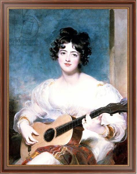 Постер Lady Wallscourt, 1825 с типом исполнения На холсте в раме в багетной раме 35-M719P-83