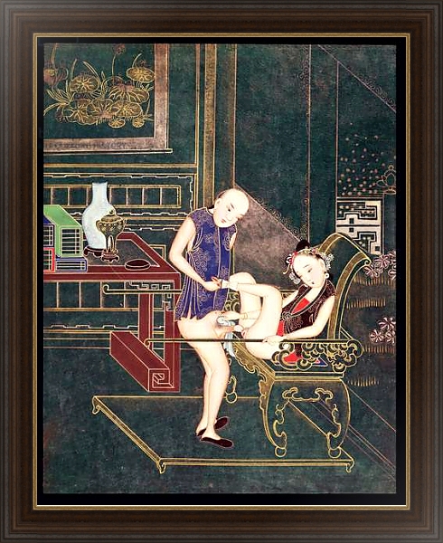 Постер Erotic Scene 5 с типом исполнения На холсте в раме в багетной раме 1.023.151