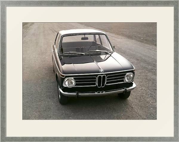 Постер BMW 2002 (E10) '1968–75 с типом исполнения Под стеклом в багетной раме 1727.2510