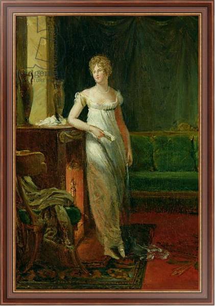 Постер Catherine Worlee Duchess of Talleyrand-Perigord, 1805 с типом исполнения На холсте в раме в багетной раме 35-M719P-83