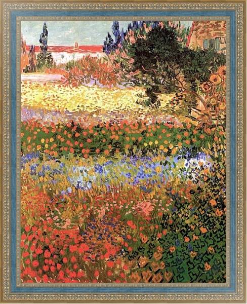 Постер Цветущий сад 2 с типом исполнения На холсте в раме в багетной раме 484.M48.685