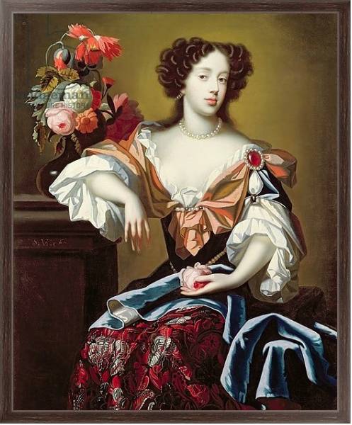 Постер Mary of Modena, c.1680 с типом исполнения На холсте в раме в багетной раме 221-02