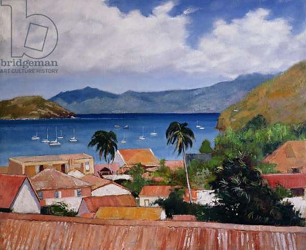 Постер Les Saintes, Guadeloupe с типом исполнения На холсте без рамы
