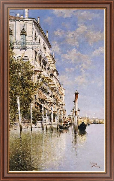 Постер Along the Grand Canal с типом исполнения На холсте в раме в багетной раме 35-M719P-83