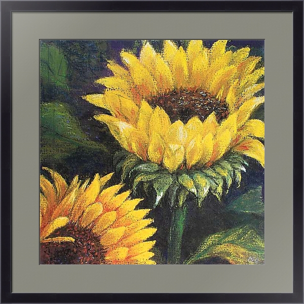 Постер Sunflowers, 2016 с типом исполнения Под стеклом в багетной раме 221-01