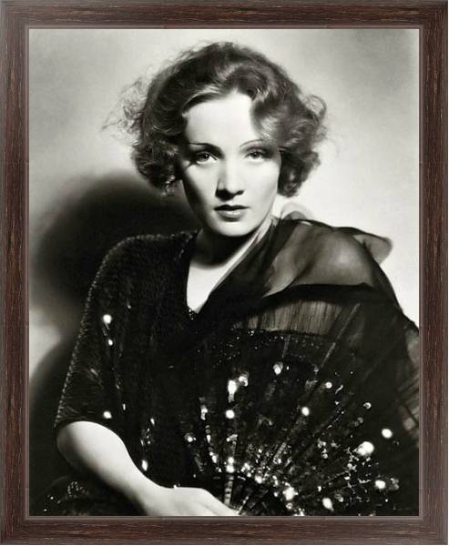 Постер Dietrich, Marlene 13 с типом исполнения На холсте в раме в багетной раме 221-02