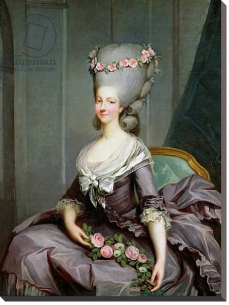 Постер Marie-Therese de Savoie-Carignan Princess of Lamballe с типом исполнения На холсте без рамы