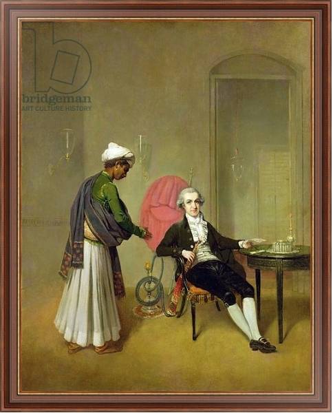 Постер A Gentleman, possibly William Hickey, and his Indian Servant, c.1785 с типом исполнения На холсте в раме в багетной раме 35-M719P-83