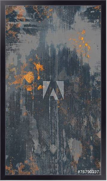Постер Текстура ржавого металла 2 с типом исполнения На холсте в раме в багетной раме 221-01