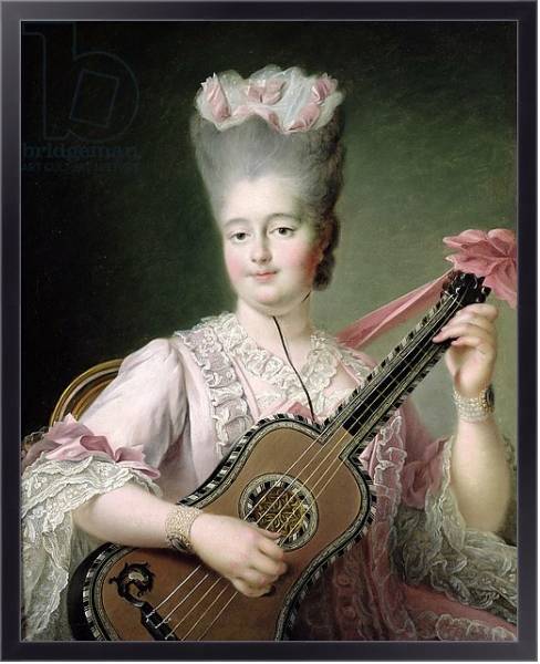 Постер Portrait of Marie-Clothilde of France, also known as Madame Clothilde, queen of Sardinia, 1775 с типом исполнения На холсте в раме в багетной раме 221-01