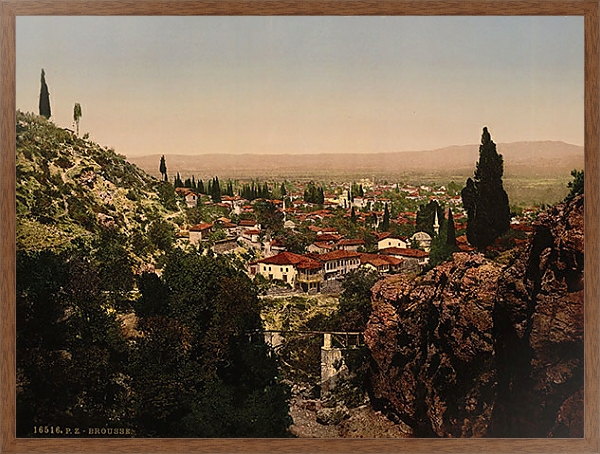 Постер Турция. Город Бурса с типом исполнения На холсте в раме в багетной раме 1727.4310