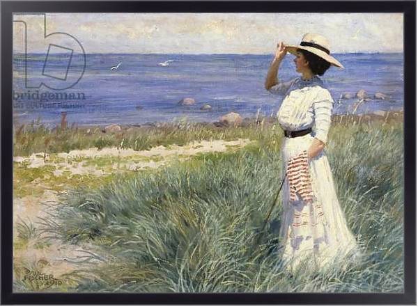 Постер Looking out to Sea, 1910 с типом исполнения На холсте в раме в багетной раме 221-01