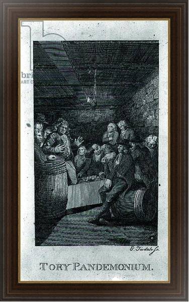 Постер Tory Pandemonium, from John Trumbull's 'M'Fingal', engraved by Elkanah Tisdale 1795 с типом исполнения На холсте в раме в багетной раме 1.023.151