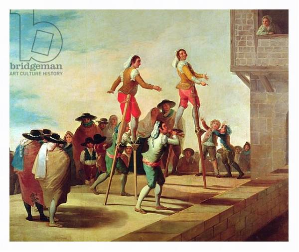 Постер The Stilts, c.1791-92 с типом исполнения На холсте в раме в багетной раме 221-03