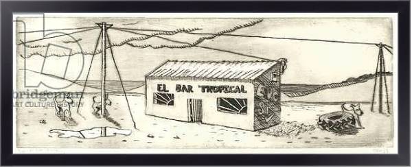 Постер El Bar Tropical с типом исполнения На холсте в раме в багетной раме 221-01