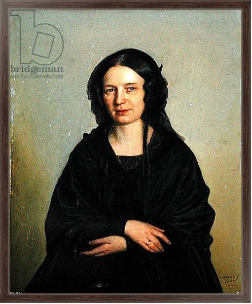 Постер Mary Kramer, 1845 с типом исполнения На холсте в раме в багетной раме 221-02
