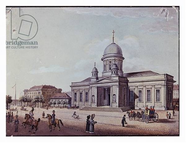 Постер The Castle and Cathedral Church, Berlin с типом исполнения На холсте в раме в багетной раме 221-03