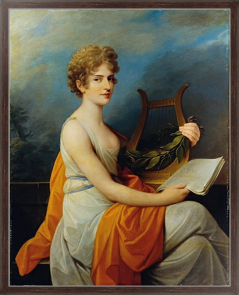 Постер The court opera singer Theresia Saal as ‘Eva’ in Joseph Haydn’s ‘Creation’ с типом исполнения На холсте в раме в багетной раме 221-02