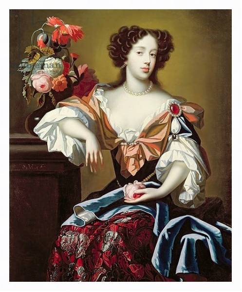 Постер Mary of Modena, c.1680 с типом исполнения На холсте в раме в багетной раме 221-03