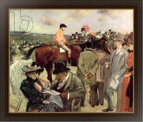 Постер The Horse-Race, c.1890 с типом исполнения На холсте в раме в багетной раме 1.023.151