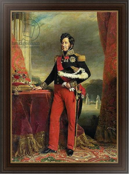 Постер Louis-Philippe I, King of France с типом исполнения На холсте в раме в багетной раме 1.023.151