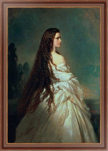 Постер Elizabeth of Bavaria, wife of Emperor Franz Joseph I of Austria с типом исполнения На холсте в раме в багетной раме 35-M719P-83