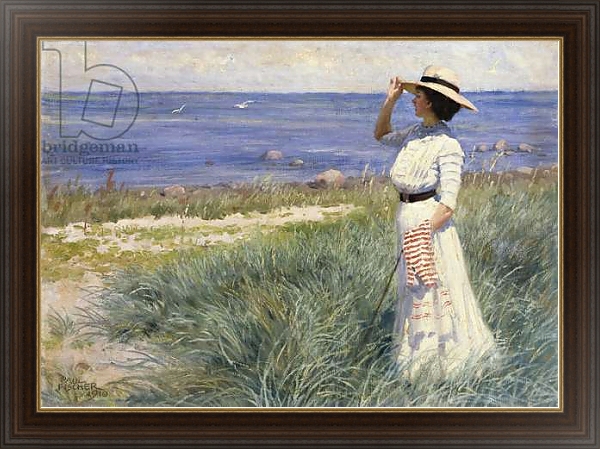 Постер Looking out to Sea, 1910 с типом исполнения На холсте в раме в багетной раме 1.023.151