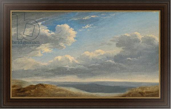 Постер Study of Clouds over the Roman Campagna c.1782-85 с типом исполнения На холсте в раме в багетной раме 1.023.151