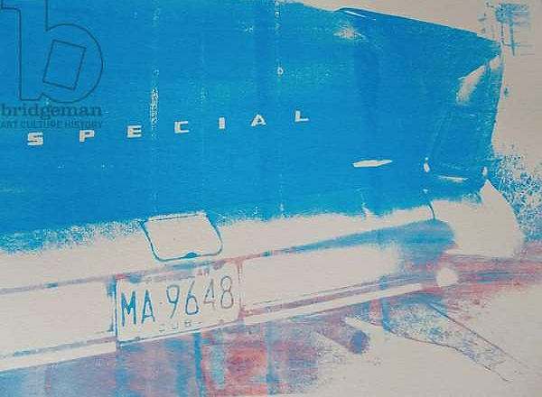 Постер Blue car с типом исполнения На холсте без рамы