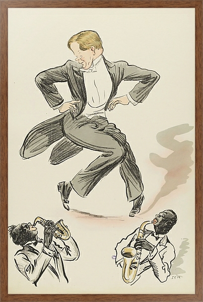 Постер Rip danse le charleston с типом исполнения На холсте в раме в багетной раме 1727.4310