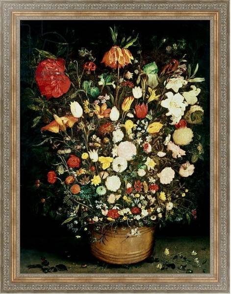Постер Vase of Flowers с типом исполнения На холсте в раме в багетной раме 484.M48.310