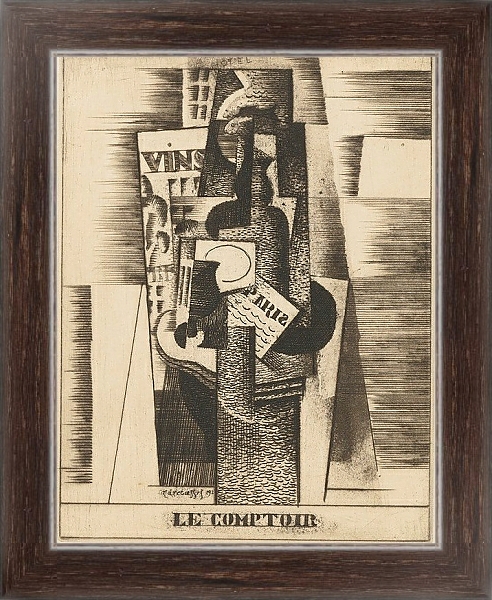 Постер Le Comptoir с типом исполнения На холсте в раме в багетной раме 221-02