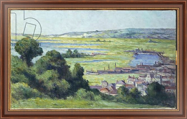 Постер View of Honfleur с типом исполнения На холсте в раме в багетной раме 35-M719P-83