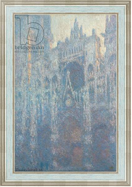 Постер The Portal of Rouen Cathedral in Morning Light, 1894 с типом исполнения На холсте в раме в багетной раме NA053.0.114