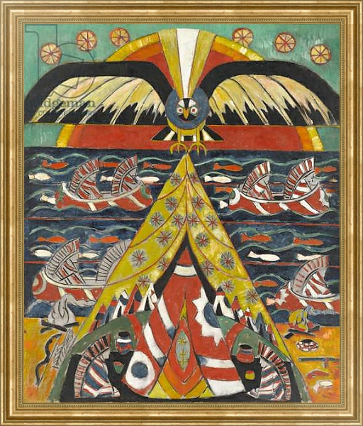 Постер Indian Fantasy, 1914 с типом исполнения На холсте в раме в багетной раме NA033.1.051