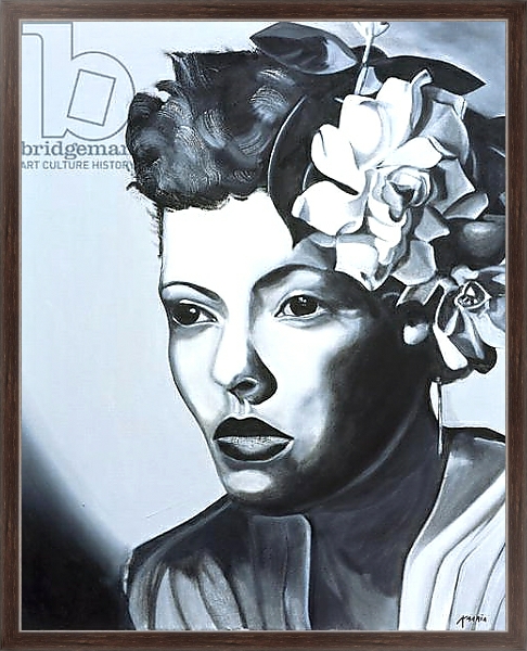Постер Billie Holiday с типом исполнения На холсте в раме в багетной раме 221-02